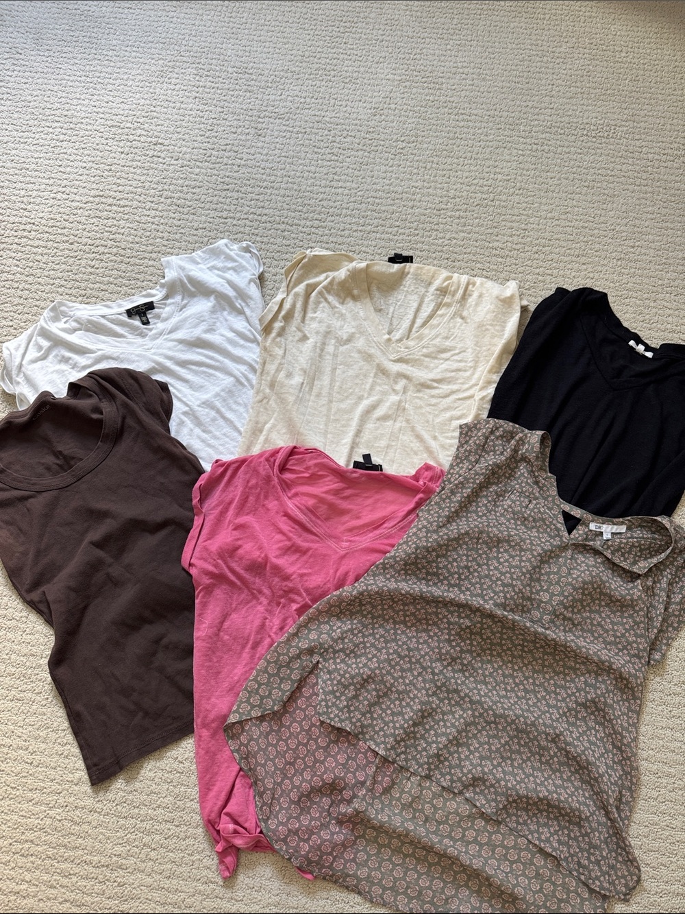 Mixed Women's Tops Bundle - Pink, White, Cream, Black, Brown, Patterned